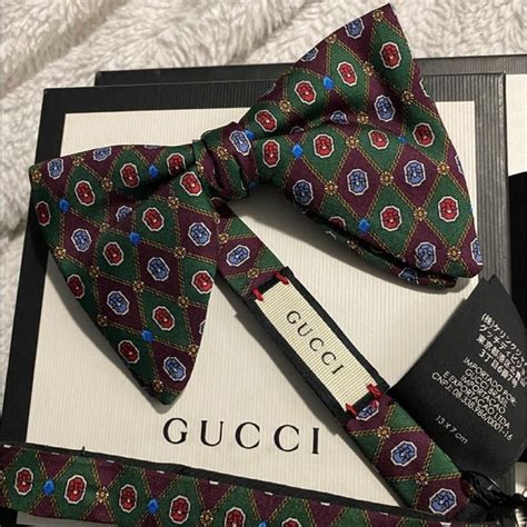 mens pink gucci tie|gucci bow tie sale.